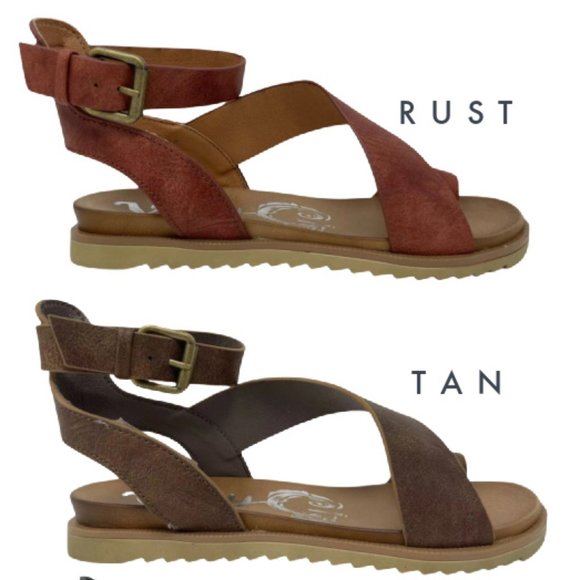 Tan (Brown) Steffy Strappy Sandals by Very G Shoes - Picture 7 of 7